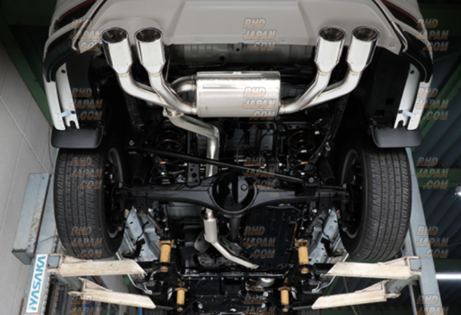 Ganador Vertex 4WD/SUV Muffler Exhaust System Quad Oval Polished